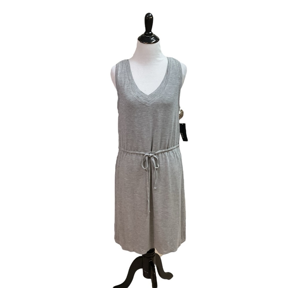 a.n.a. A New Approach Women's L Large T-Shirt Dress Drawstring Waist NWT V-Neck